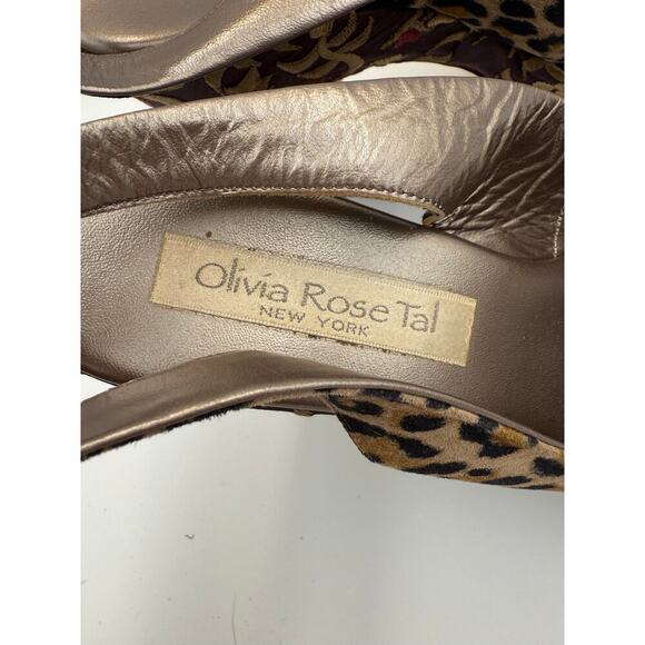 Olivia Rose Tal Cheetah Floral Embroidered Tall Heels 9 (EU 40) - Picture 6 of 7